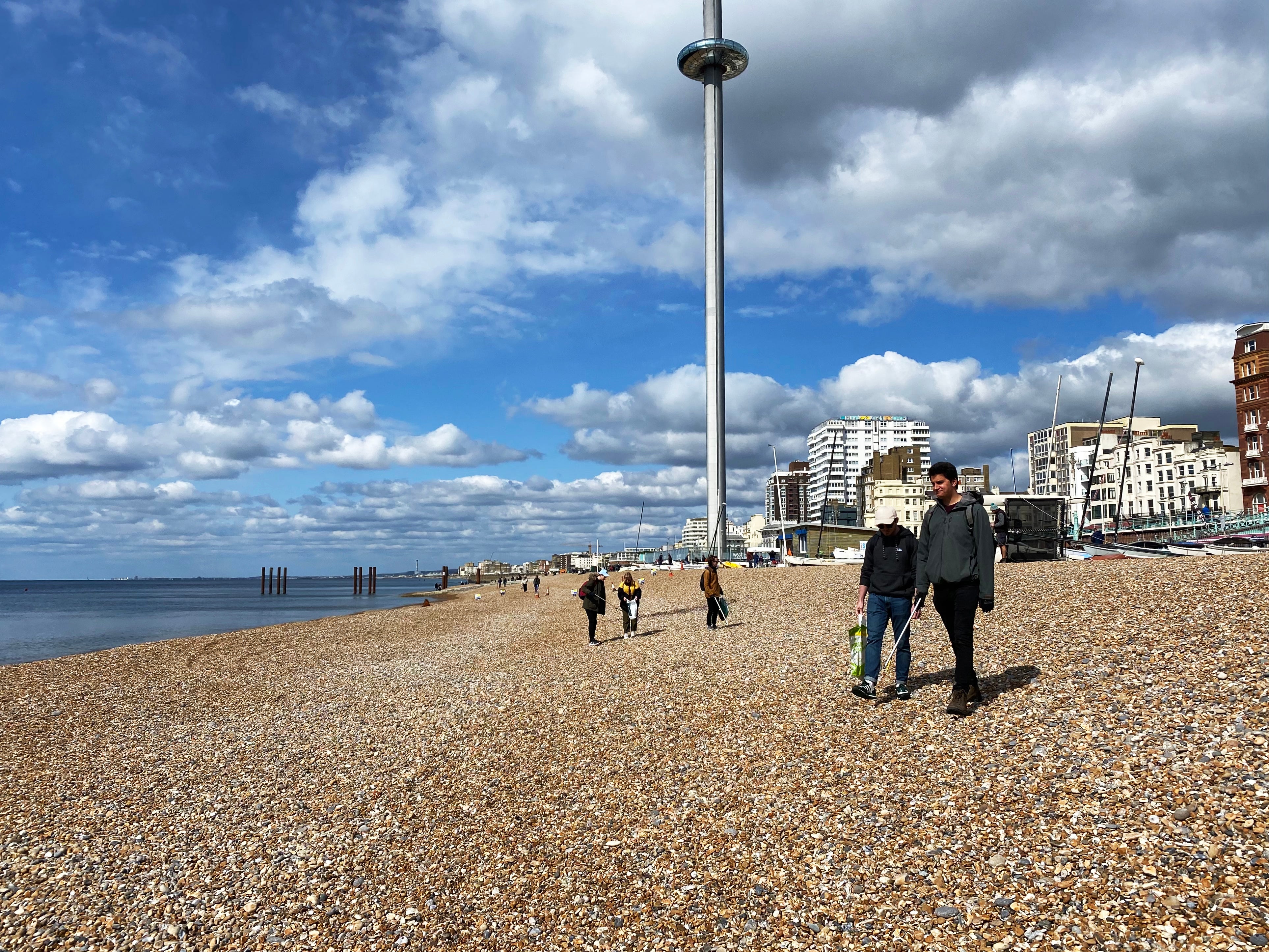 brighton beach clean sea pebbles sand